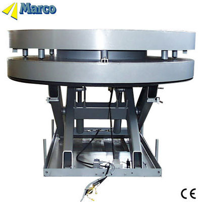 Niveau de poids Marco Table de levage à ciseaux simples avec plateau tournant stationnaire et polyvalent