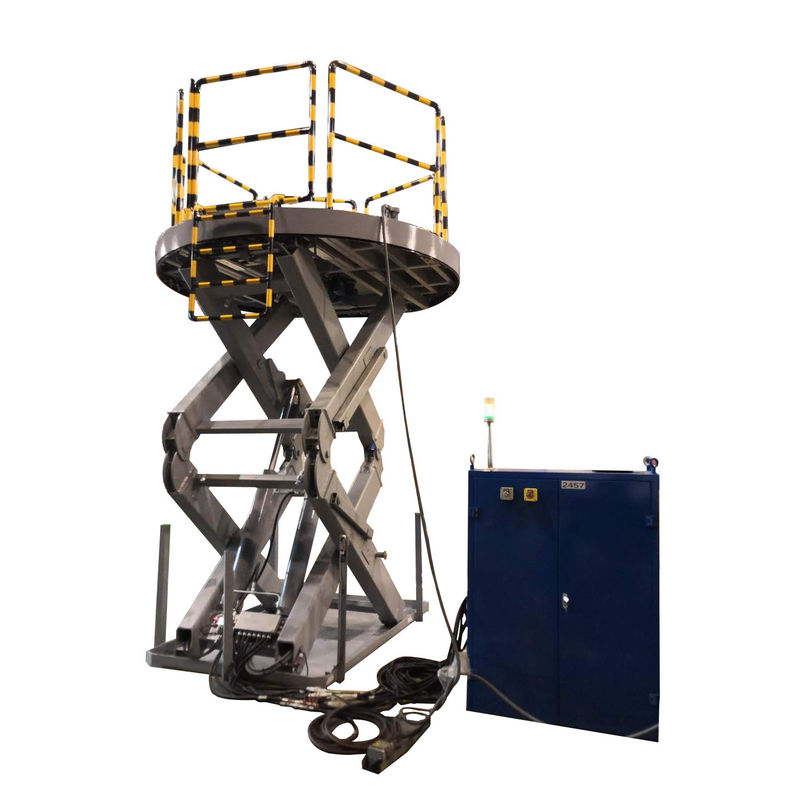 Capacité de 6000 kg Europe Standard CE En1570-1 Plateforme hydraulique de levage à ciseaux avec roulement