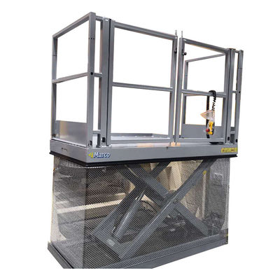 M1-010125-D2 Ce Mini-ascenseur hydraulique à ciseaux avec roue de roulement stationnaire